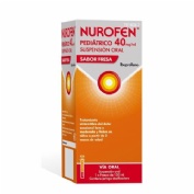 NUROFEN PEDIATRICO 40 MG/ML SUSPENSION ORAL SABOR FRESA, 1 frasco de 150 ml
